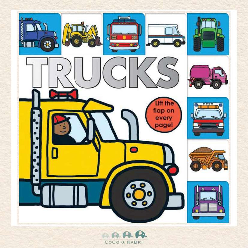 Lift-the-Flap Tab: Trucks, CoCo & KaBri Children's Boutique