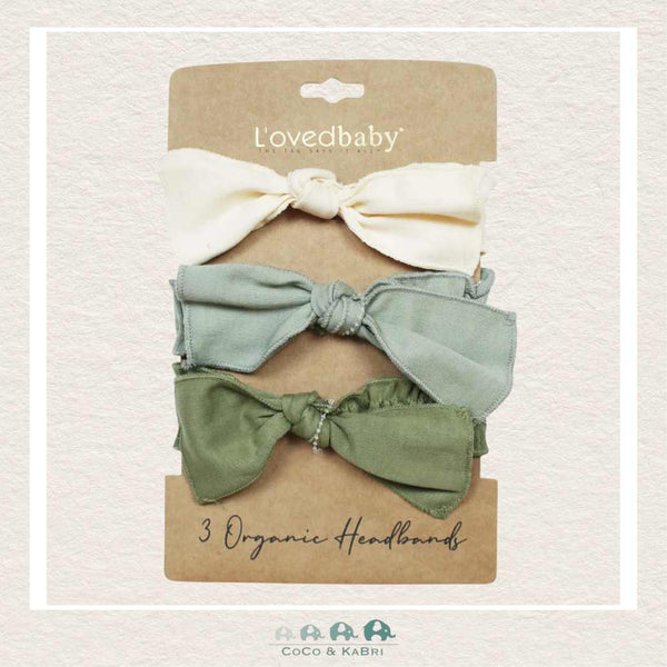 L'oved Baby Organic Headband - Smocked Set of 3 (Greens), Hair Accessory, CoCo & KaBri, Children's Boutique