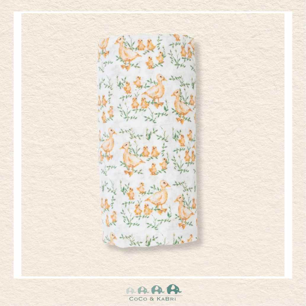 Lulujo Cotton Muslin Swaddle Blanket - 40x40 - Duckling, CoCo & KaBri Children's Boutique, Brooks Alberta Canada