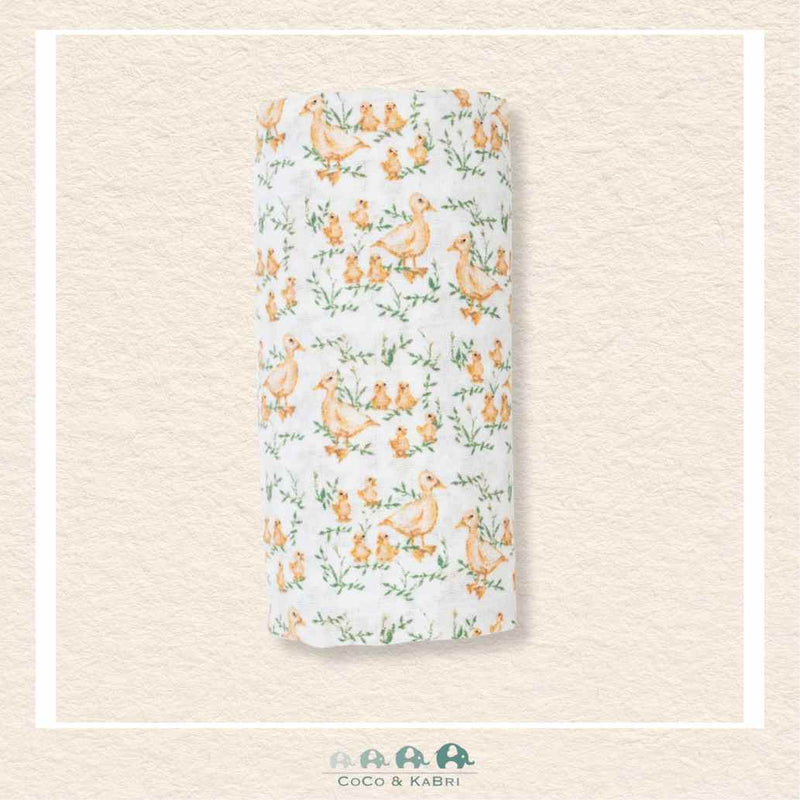 Lulujo Cotton Muslin Swaddle Blanket - 40x40 - Duckling, CoCo & KaBri Children's Boutique, Brooks Alberta Canada