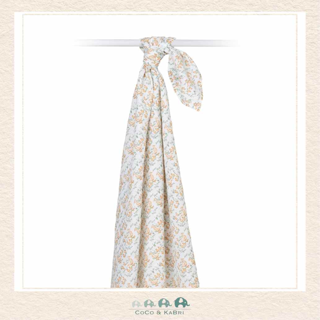 Lulujo Cotton Muslin Swaddle Blanket - 40x40 - Duckling, CoCo & KaBri Children's Boutique, Brooks Alberta Canada