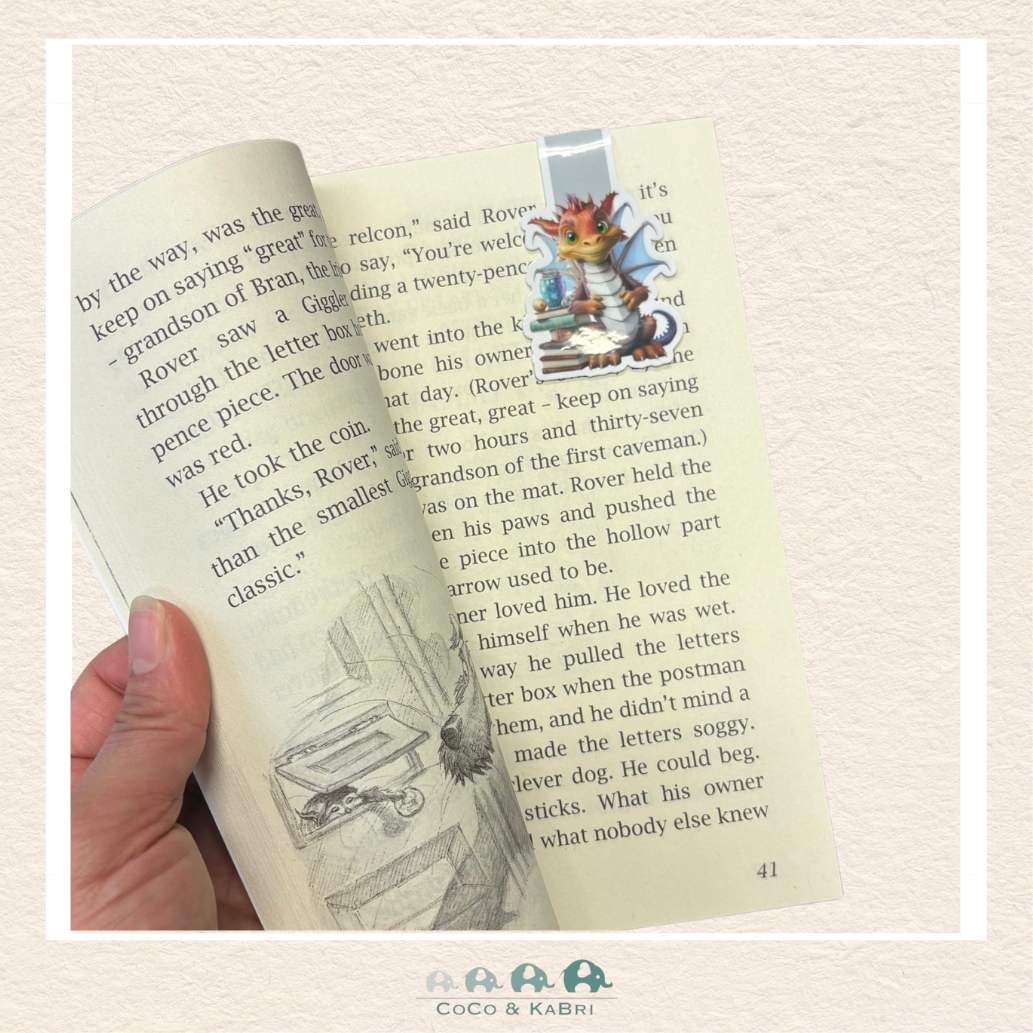 Magnetic Bookmark - Dragon, CoCo & KaBri Children's Boutique