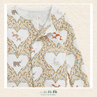 Magnetic Me: Animal Heart Organic Cotton Footie, CoCo & KaBri Children's Boutique, Brooks Alberta Canada