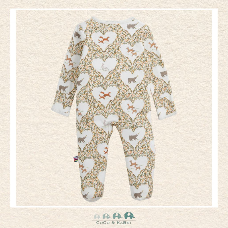 Magnetic Me: Animal Heart Organic Cotton Footie, CoCo & KaBri Children's Boutique, Brooks Alberta Canada