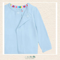 Close-up of Magnetic Me fabric in Baby Blue showing the premium TENCEL™ modal texture and secure magnetic seam | Canada