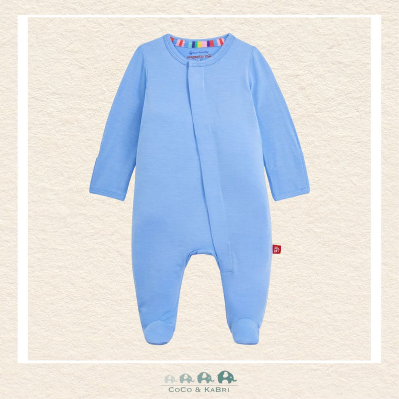 Magnetic Me: Cloud Blue Footie, Front View, CoCo & KaBri Children's Boutique, Canada
