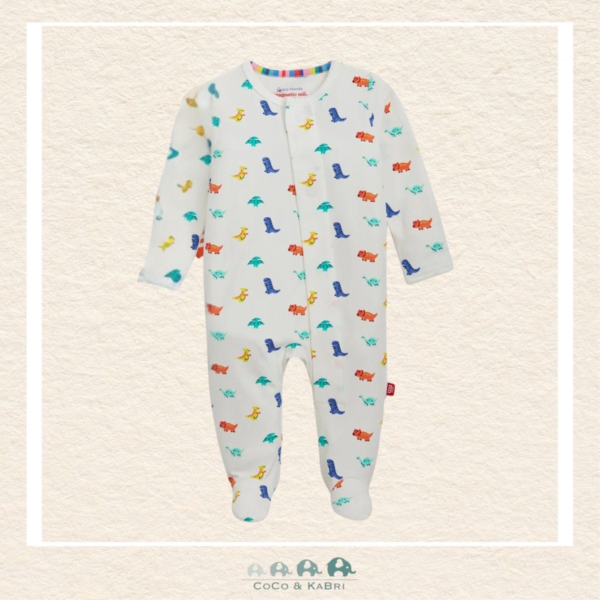 Magnetic Me CloudStretch™ - Dino Sleeper, Close Up View CoCo & KaBri Children's Boutique, Brooks Alberta Canada
