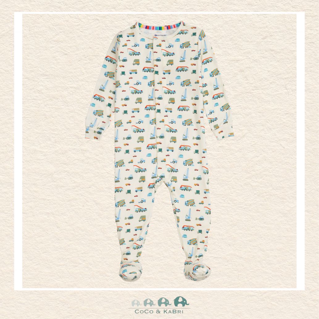 Magnetic Me "Dumps Like a Truck" Modal Footie, CoCo & KaBri Children's Boutique
