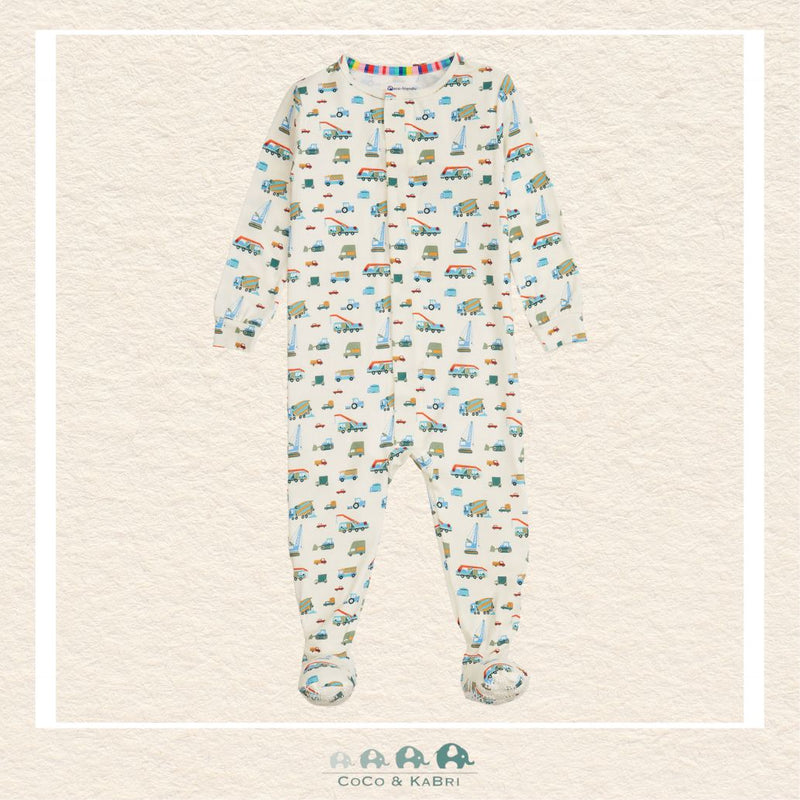 Magnetic Me "Dumps Like a Truck" Modal Footie, CoCo & KaBri Children's Boutique