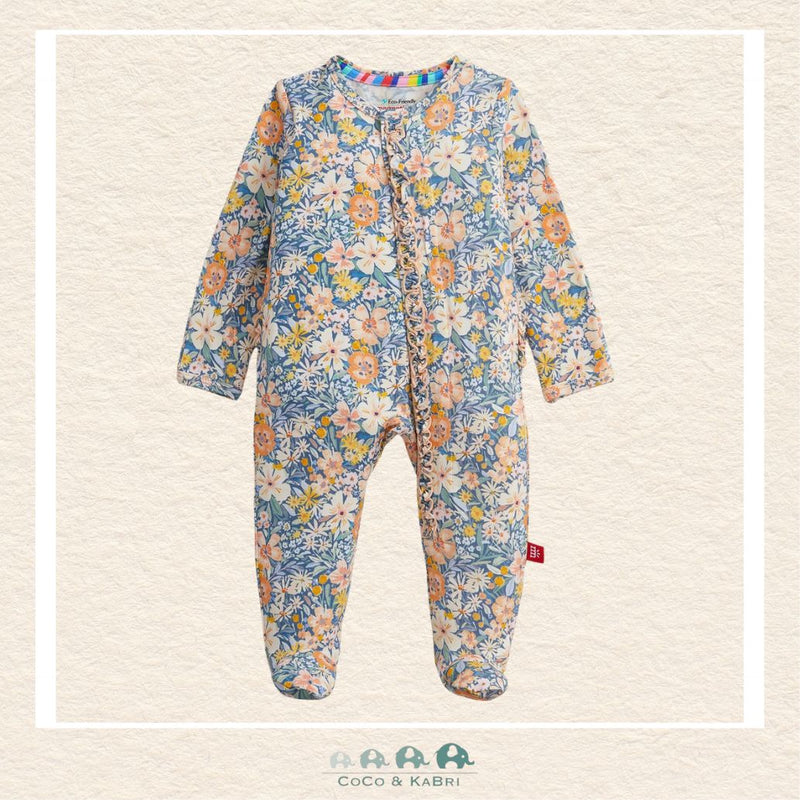 Magnetic Me: Flora Modal Ruffle Footie, CoCo & KaBri Children's Boutique, Brooks Alberta Canada