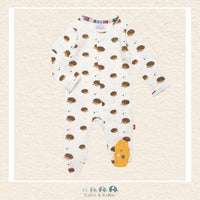 Magnetic Me: Gus Organic Cotton Footie, front view, CoCo & KaBri Children's Boutique, Canada