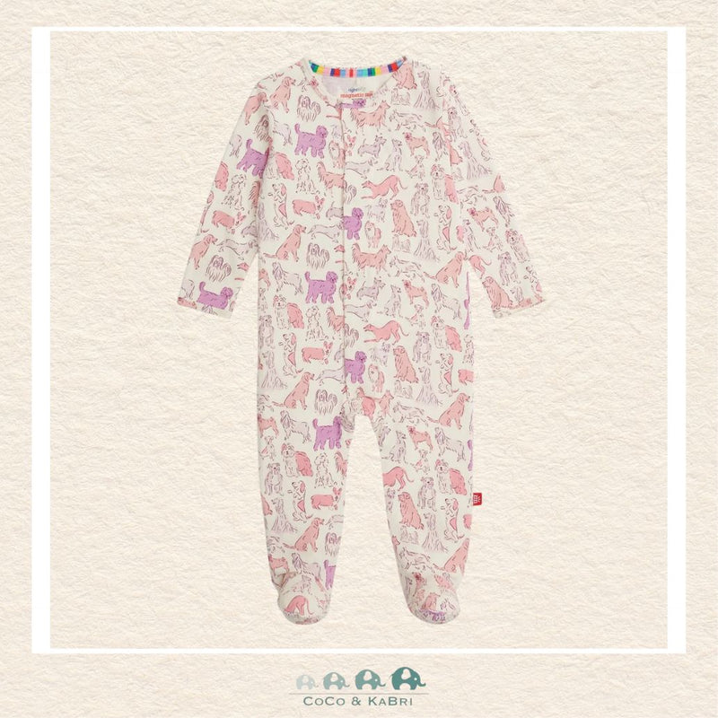 Magnetic Me "It's a Paw - ty" Right Fit Magnetic Footie - Pink, CoCo & KaBri Children's Boutique