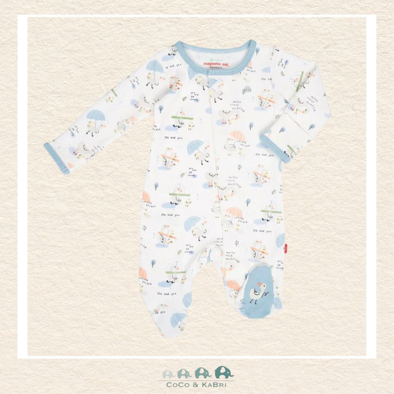 Magnetic Me: Little Duckling Organic Cotton Footie, CoCo & KaBri Children's Boutique