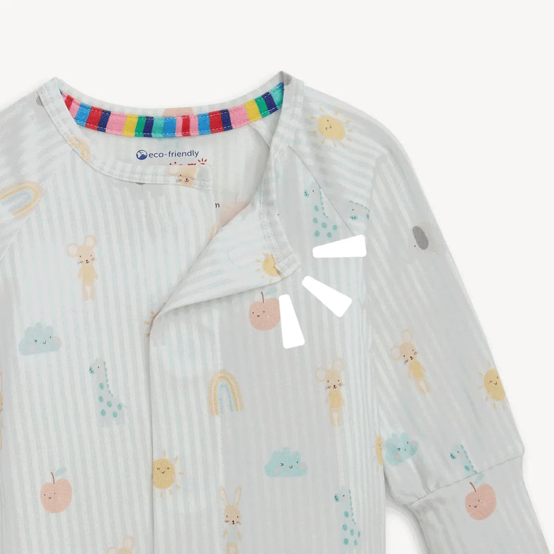 Magnetic Me: Lullby Sky - Blue Modal Footie, CoCo & KaBri Children's Boutique