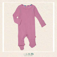 Magnetic Me: Mauve Ribbed Cotton Footie, CoCo & KaBri Children's Boutique