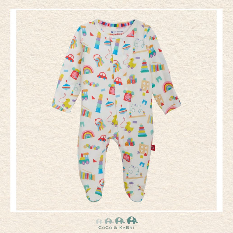 Magnetic Me: Play All Day Modal Footie, Front View, CoCo & KaBri Children's Boutique, Canada
