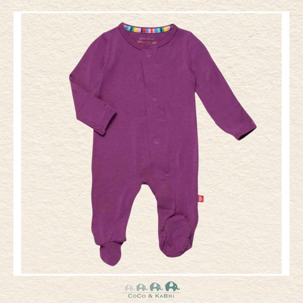 Magnetic Me Preemie Footie, elderberry color, CoCo & KaBri Children's Boutique Canada