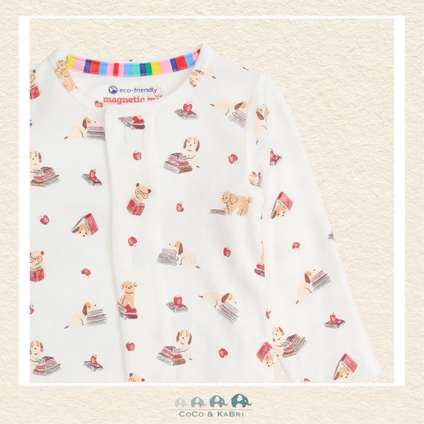 Magnetic Me "Pup Fiction" Modal Footie,  Close up view, CoCo & KaBri Children's Boutique, Canada