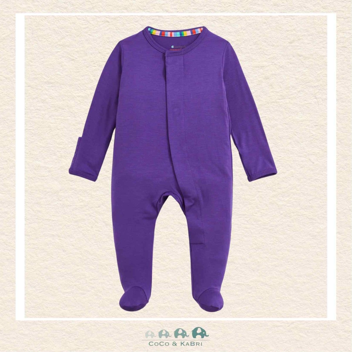 Magnetic Me: Purple Solid Modal Footie, CoCo & KaBri Children's Boutique, Brooks Alberta Canada