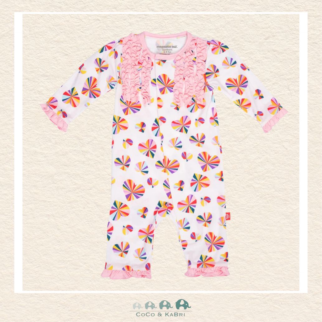 *Magnetic Me: Ruffle Coverall Groove in Heart, CoCo & KaBri Children's Boutique