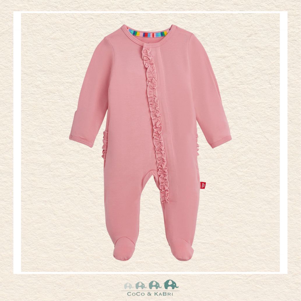 Magnetic Me "Tickled Pink" Modal Footie With Ruffles, CoCo & KaBri Children's Boutique
