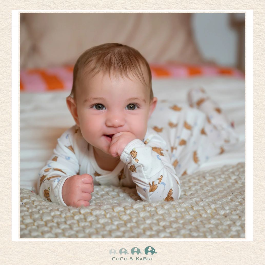 Magnetic Me: Wildly Loved Modal Magnetic Footie,  Infant wearing Sleeper, CoCo & KaBri Children's Boutique Canada