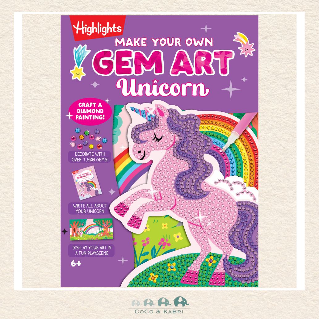 Make Your Own Gem Art Unicorn, CoCo & KaBri Children's Boutique, Brooks Alberta Canada