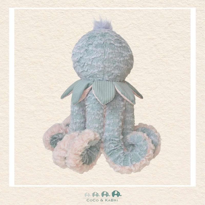 Back view of the 14-inch Aqua Octopus showing the high-quality construction and the lush, sea-inspired color of the Fab Fuzz material