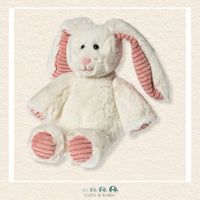 Front view of the Mary Meyer Marshmallow Junior Cottonball Bunny featuring a sweet face, floppy ears, and ultra-soft creamy white plush fur