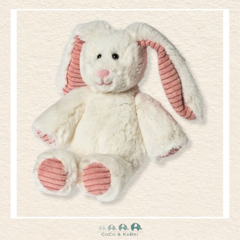 Front view of the Mary Meyer Marshmallow Junior Cottonball Bunny featuring a sweet face, floppy ears, and ultra-soft creamy white plush fur