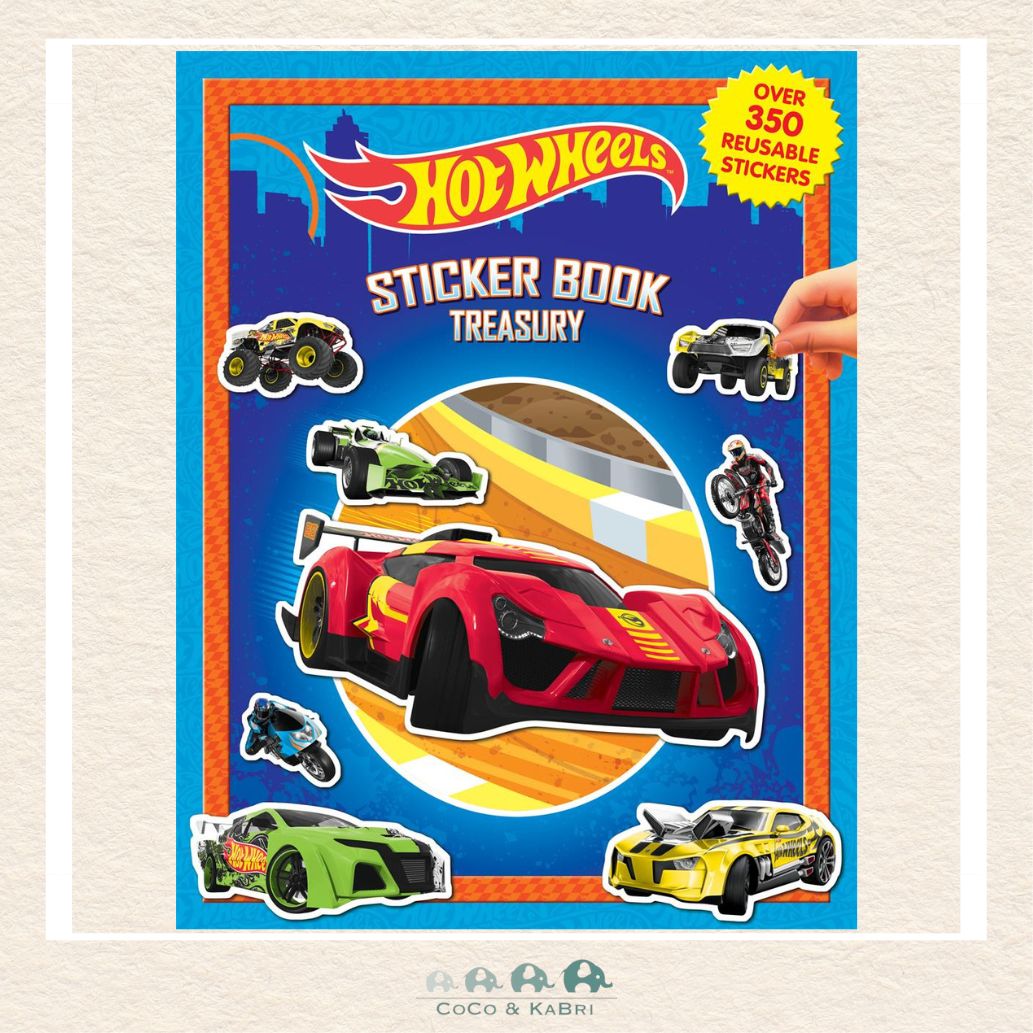 MATTEL HOT WHEELS STICKER BOOK TREASURY, CoCo & KaBri Children's Boutique