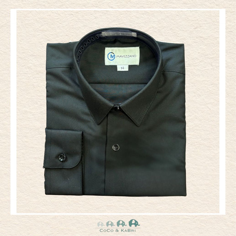 Mavezzano: Boys Dress Shirt - Black, CoCo & KaBri Children's Boutique
