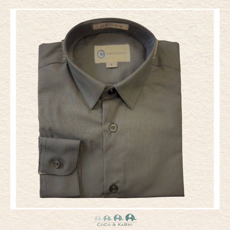 Mavezzano: Boys Dress Shirt - Charcoal, CoCo & KaBri Children's Boutique