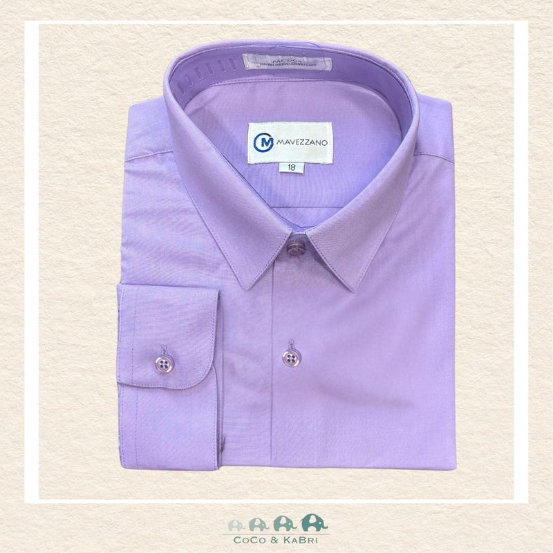 Mavezzano: Boys Dress Shirt - Lavender, CoCo & KaBri Children's Boutique