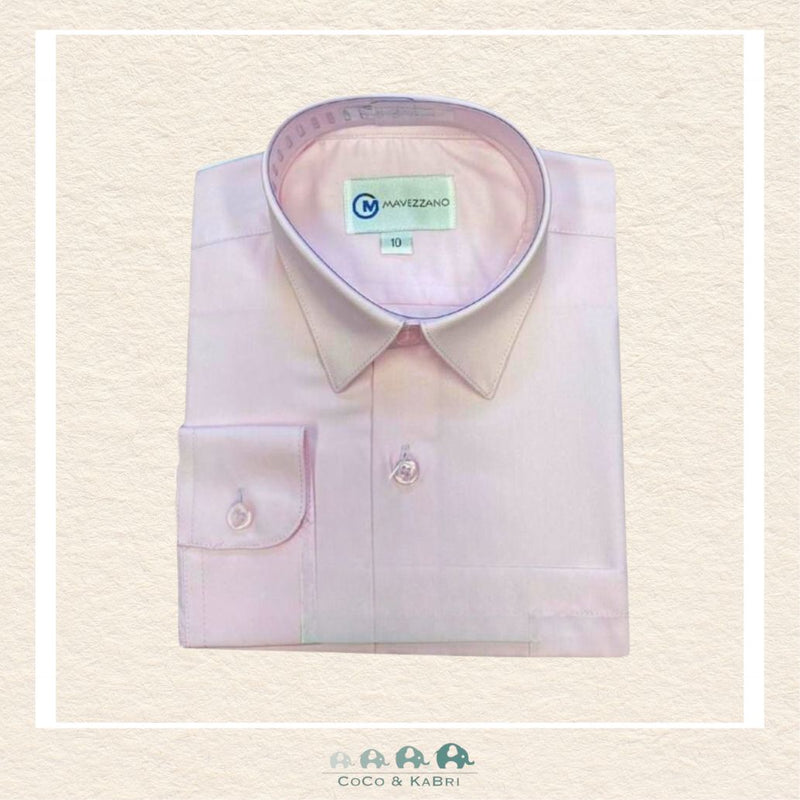 Mavezzano: Boys Dress Shirt - Light Pink, CoCo & KaBri Children's Boutique