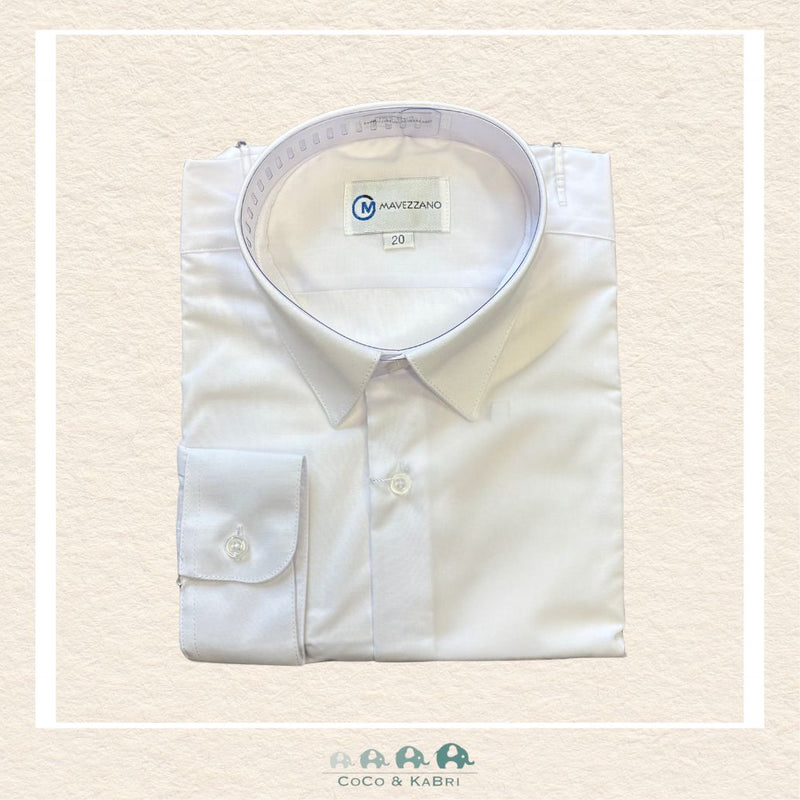 Mavezzano Boys Dress Shirt: White, CoCo & KaBri Children's Boutique
