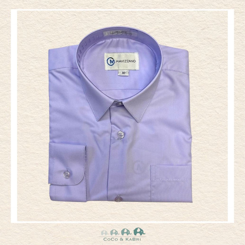 Mavezzano Dress Shirt - Sateen Lavender, CoCo & KaBri Children's Boutique