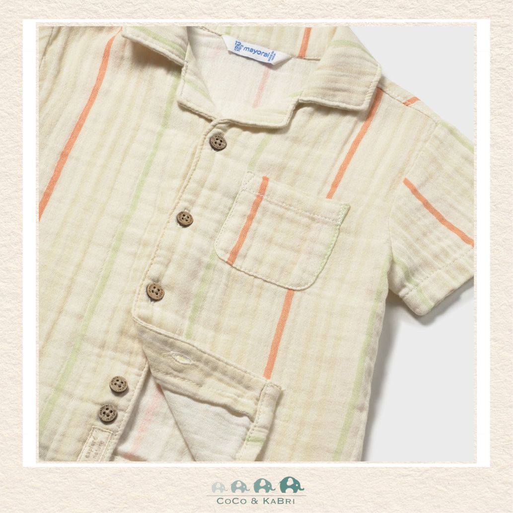 Mayoral: Baby Boy Button Up Striped Shirt, CoCo & KaBri Children's Boutique
