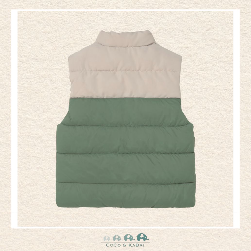 Mayoral Baby Boy Reversible Vest – Skateboarding Dog Green, CoCo & KaBri Children's Boutique