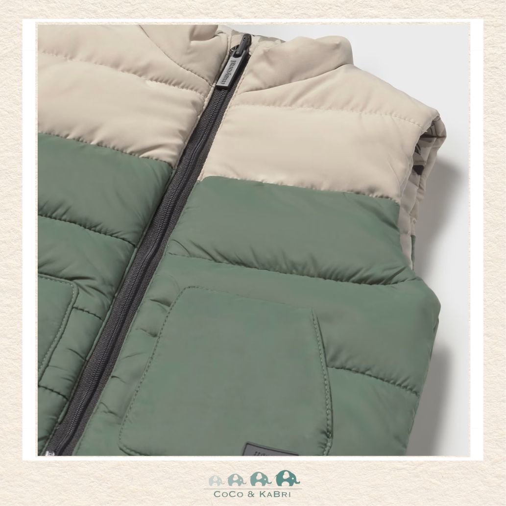 Mayoral Baby Boy Reversible Vest – Skateboarding Dog Green, CoCo & KaBri Children's Boutique