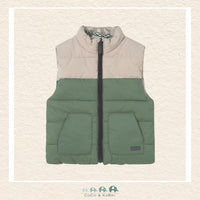 Mayoral Baby Boy Reversible Vest – Skateboarding Dog Green, CoCo & KaBri Children's Boutique