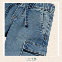 Mayoral: Baby Boy/ Toddler Soft Denim Cargo Pants - Light Wash, CoCo & KaBri Children's Boutique, Brooks Alberta Canada