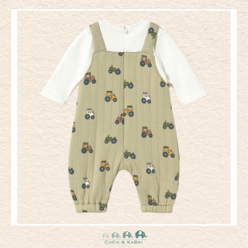 Mayoral Baby Boy Tractor Overalls with White Shirt, CoCo & KaBri Children's Boutique, Brooks Alberta Canada