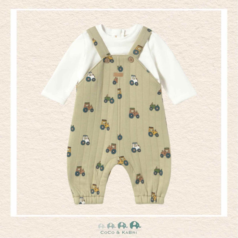 Mayoral Baby Boy Tractor Overalls with White Shirt, CoCo & KaBri Children's Boutique, Brooks Alberta Canada