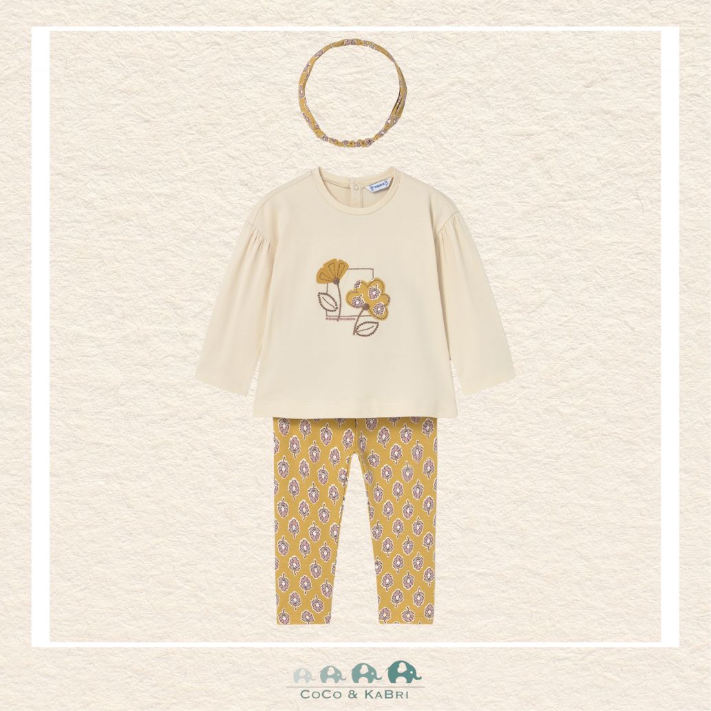 Mayoral Baby Girl 3 - Piece Set – Top, Leggings &amp; Headband, CoCo & KaBri Children's Boutique