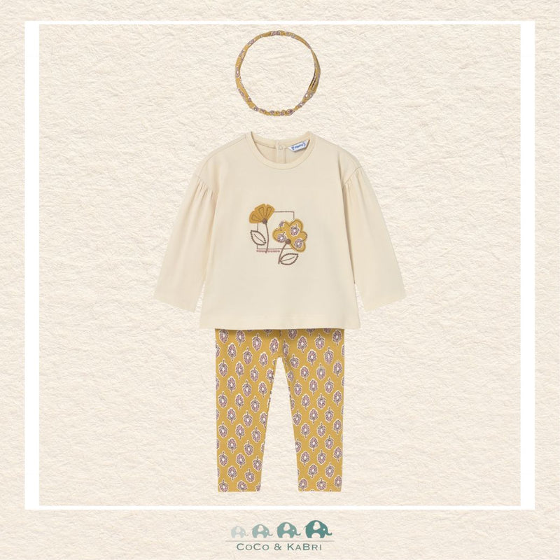 Mayoral Baby Girl 3 - Piece Set – Top, Leggings &amp; Headband, CoCo & KaBri Children's Boutique