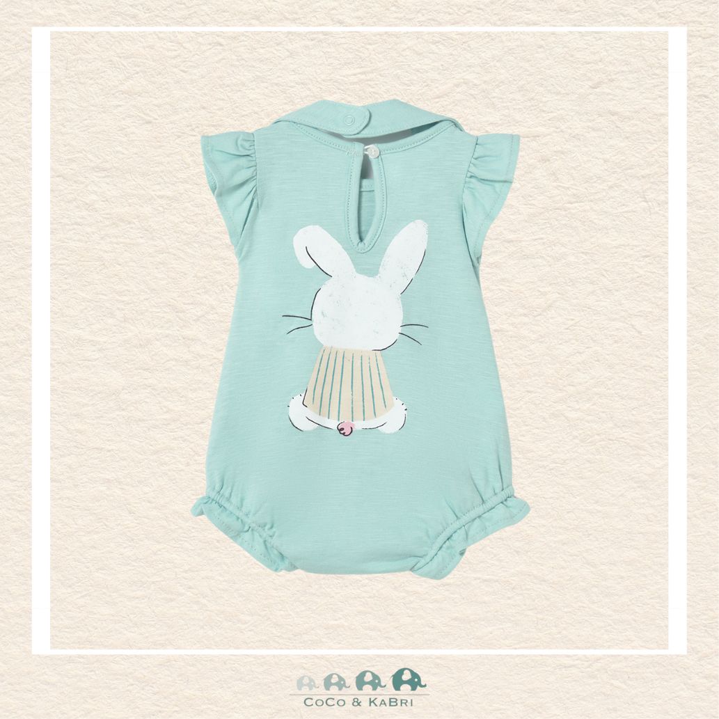 Back view of Mayoral baby girl bunny set showing the high-quality tailoring and soft cotton construction | Canada