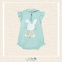 Back view of Mayoral baby girl bunny set showing the high-quality tailoring and soft cotton construction | Canada