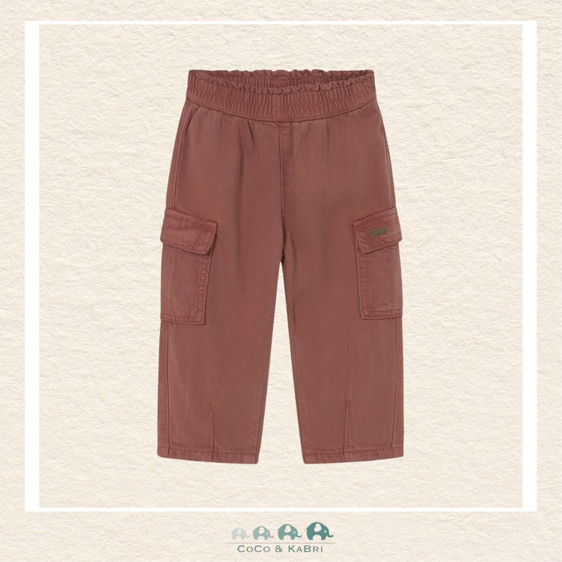 Mayoral Baby Girl Cargo Pants - Terracotta, CoCo & KaBri Children's Boutique