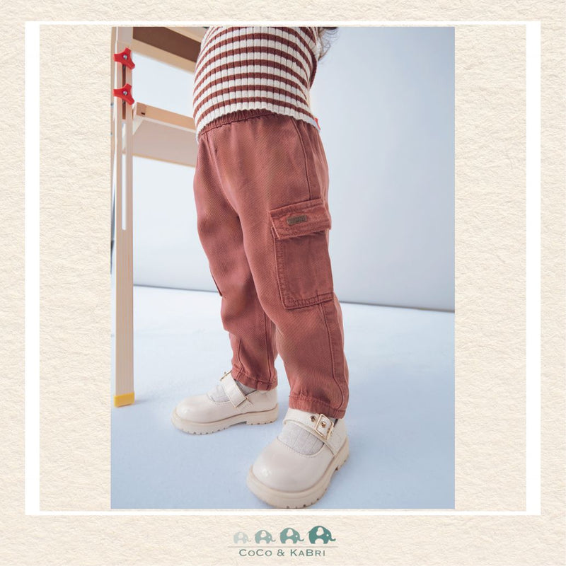 Mayoral Baby Girl Cargo Pants - Terracotta, CoCo & KaBri Children's Boutique